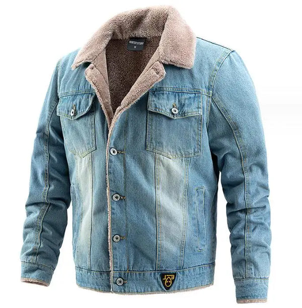 Jaqueta Jeans Masculina Forrada Bellvian - BL208